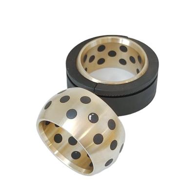 China Factory OILES Self Lubricating Radial Spherical Single Bearings Manufacturers And Solid Bronze Straight Bushing for sale