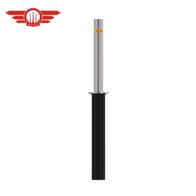 China Retractable Footpath Security Mail Pull Bollard Parking Barrier For Pavement Safety Telescopic Manual Bollard By Hand With Key for sale