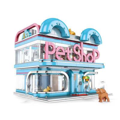 China Building Block Toy Reobrix's Pet Shop 86004 Building Block Brick City Corner Shop Moc Street View City Series Streetview Modular Toys for sale