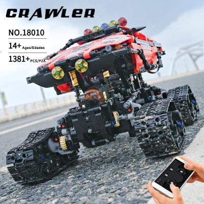 China Construction Toy Mold King 18010 Remote Control Kid Toys 4x4 Off Road 4wd Moc Bricks Rc Car Block Crawler Offroad Truck Brick Building Blocks for sale