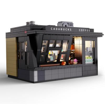 China Building Toy Cada C66005 Cafe Blocks Bricks House Building Blocks City Corner Architecture Street View Modular Toys for sale