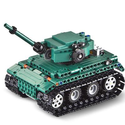 China Construction Toy Cada 51018 Tiger Building Block Military Weapon Blocks Ww2 Rc Army Battle Remote Control Kit Toys For Child German Master Model for sale