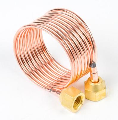 China Refrigeration Parts Refrigeration OD 3mm Capillary Tube With 1/4 Flare Nut 90cm CTN90 for sale