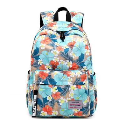 China New style printing fashion travel school backpack waterproof custom bag for sale