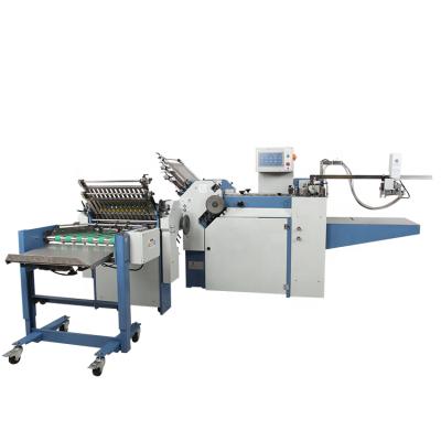 China Paper Industry Automatic Electric Creasing Leaflets Folding Machine Electric Manual Paper Sheet Folding Machine for sale