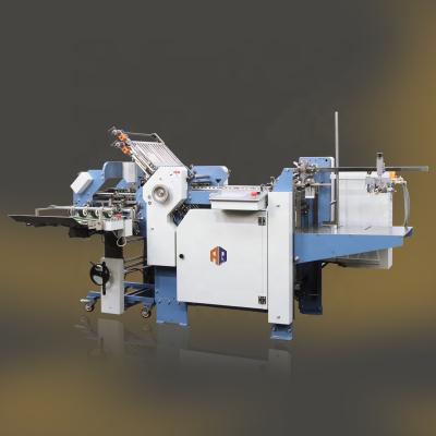 China Cheapest Pharmacy Leaflet Booklet Printing Automatic Paper Folding Machine 480mm Wide With Folding Knife for sale