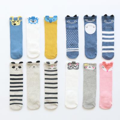 China New autumn and winter baby knee socks cotton boys and girls antibacterial socks 0-1-3 years old for sale