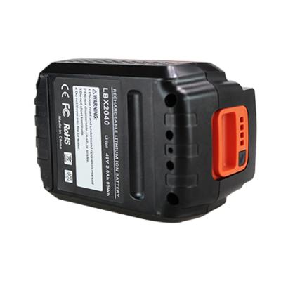 China Powerextra security has improved the 3000MAH 40V Max Replacement Power Tool Battery package for Black & Decker LBX2040 LBX36. LBXR36 .LBXR2036 for sale