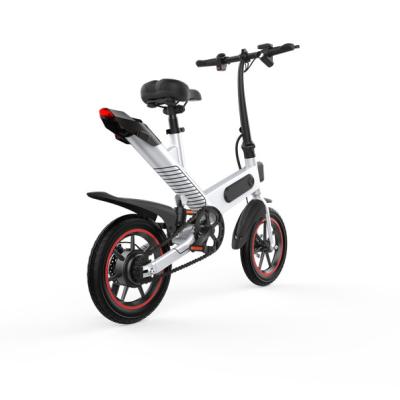 China City E bike fashion design 2021 7.5ah battery electric foot sit 36v 350w mini electric bicycle adult ebike with rear suspension for sale