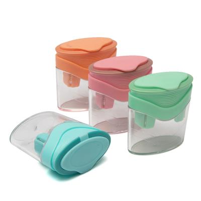 China Double Hole Pencil Sharpener KIDS SAFE PATENT High Quality Custom Manual Double Hole Desk School Color Color Hole Pencil Sharpener for sale