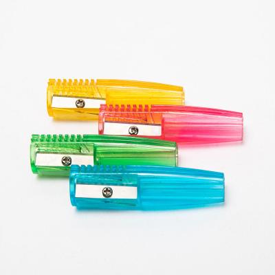 China Factory Wholesale High Quality Base Style Single Hole Pencil Lead Sharpener Manganese Steel/PS Material for sale