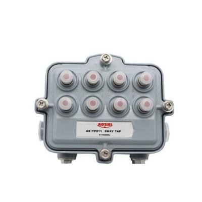 China 5-1000MHz Outdoor Tap CATV Outdoor Splitter Types 1/2/3/4/8 Way RF Splitter CAS-TP8 for sale