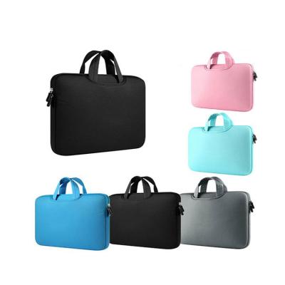 China 100% Logo Promotion Customized Traveling Neoprene 16inch Laptop Business Stylish Soft Zipper Notebook Laptop Bag Sleeves Logo Eco-friendly for sale