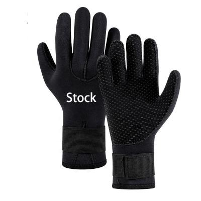 China 100% Eco-Friendly Ready To Ship Black Spearfishing Scuba 3mm Mens Ski Swimming Scuba Customization Wetsuit Logo Thermal Neoprene Diving Glove for sale