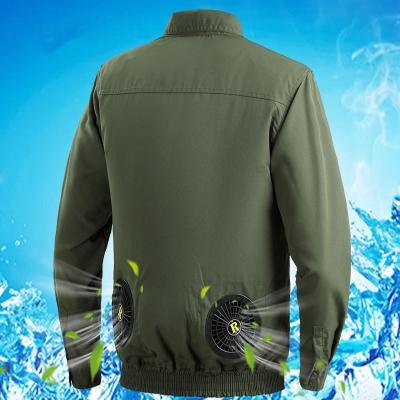 China China Wholesale Custom Supplier Waterproof Sun Cooling Air Conditioned Workout Clothing With Fan Jacket Men Wholesale Coat Jacket for sale