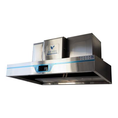 China Hotel JingLan Range All-in-One Built-in Hood Pro for Commercial Kitchens with 98% Grease Smoke OdorsRemoval Rate for sale