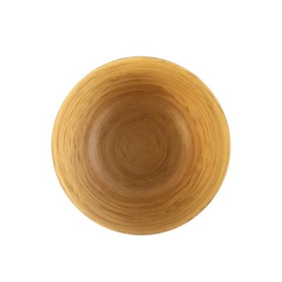 China 5.5 Inch Viable Manufacturer Popular Design Bamboo Printing Fiber Biodegradable Bamboo Soup Bowl for sale