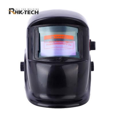 China Anti-splash RHK Factory Price Safety Power CAT MIG Solar Electronic Industrial Auto Darkening Welding Helmet With PP Material for sale