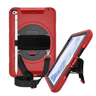 China With Shoulder Strap Kids Rotating Disc Strap Holder Ipad Case Tablet Shockproof Protective Cover For Ipad Mini 5 4 for sale