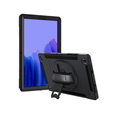 China 360 Degree Rotating Tpu Functional PC Strap Band Shoulder Kickstand Holder Cover Device For Tablet Samsung Tab A7 Case for sale