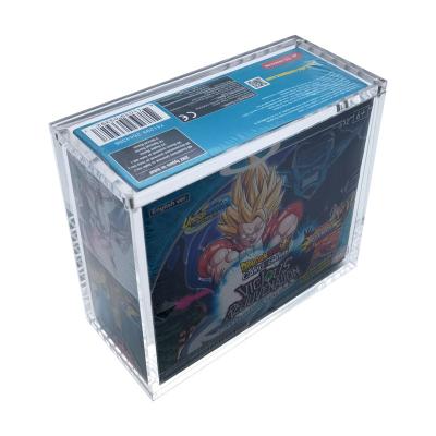 China Custom Clear High End Dragon Ball Acrylic Protective Case With Magnet Lid Booster Box Display Case Organizer For Pkomenon Case for sale