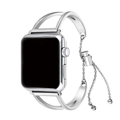 China Stainless Steel Strap For Apple Watch Band iWatch 5 4 3 2 Correa Stainless Steel Cuff Strap Girl Fashion Design Chain 42mm/38mm/44mm/40mm for sale