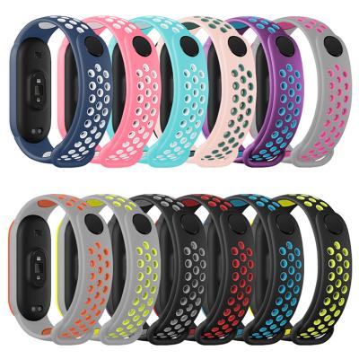 China Soft Strap For MI Band 6 Wristband Sport Silicone Miband 5 Wrist Correa Belt Replacement Wristband For xiaomi MI Band 4 3 5 6 for sale