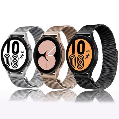 China Unisex No Gaps Magnetic Strap For Samsung Galaxy Watch4 46mm 42mm Classic Band 40mm End Metal Curved Belt Strap For Samsung Galaxy Watch 4 44mm for sale