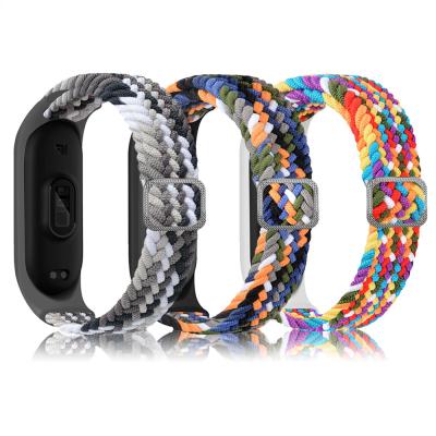 China Fashion. Sports strap for MI band 6 strap miband Miband4 5 elastic adjustable nylon braided strap for xiaomi MI band 4 strap 3 5 6 for sale