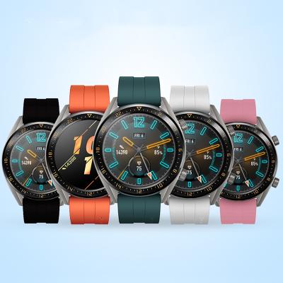 China Rubber Strap For Samsung Galaxy Watch 46mm Speed ​​S3 Frontier / Amazfit Classic Beeper Strap Silicone Huawei Watch GT 22mm Watch Band for sale