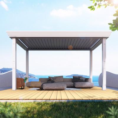 China Easily Assembled Modern Buildings Pergola Garden Style Aluminum Exterior for sale