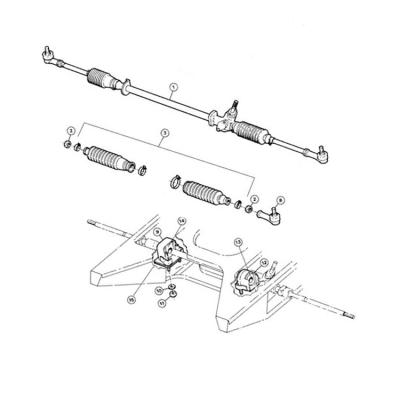 China 9G9N-3A500-CC VP657C-35510-JF 9G9N3A500CC VP657C35510JF Hydraulic Power Steering Rack Steering Gear For VOLVO S80 OEM Standard for sale