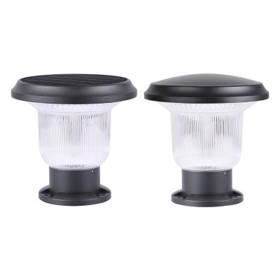 China Weatherproof  Solar Pillar Lamp Dusk To Dawn Post Light  For Garage  Backyard Patio for sale