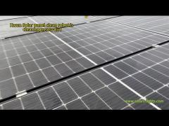 Autonomous Work PV Panel Cleaning Robot 450m2/H2 Anti Fall Protection Mobile App Control