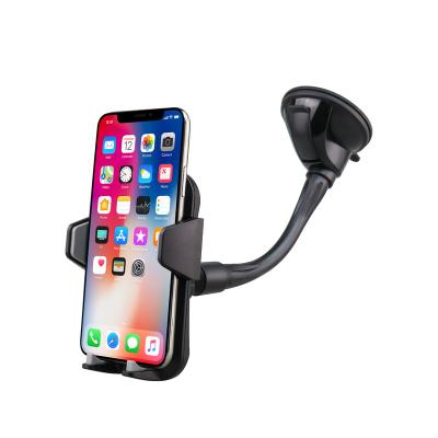 China 360 Degree Rotating Amazon Suction Cup Car Windshield Mount Phone Holder Long Arm For Car Bracket for sale