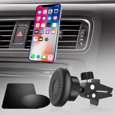 China Adjustable Hot Selling Magnetic Phone Accessories Car Mount Phone Holder Car Air Vent Clip Phone Holder for sale