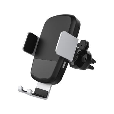 China Newest Design Flexible Car Wireless Charger Mount Phone Holder Qi Certified Phone Charger Car Air Vent for sale