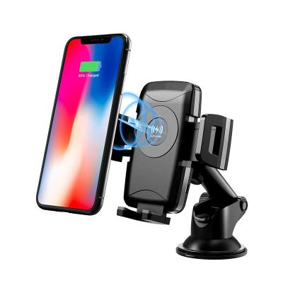 China New ABS+Silicone/PCB Car Dash Phone Holder QI Certificated Wireless Charger Phone Mount For IphoneX/8/8Plus,Galaxy S9 Plus S9 /S8 Plus/S8 for sale