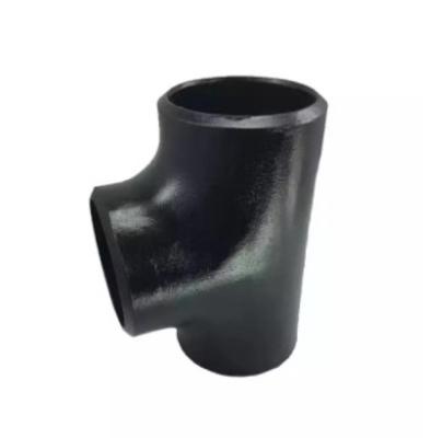 China Carbon Steel Manufacturers Supply Sch40 Carbon Steel Short Radius Elbow Equal Tee Butt Welded Pipe Fittings Bend for sale