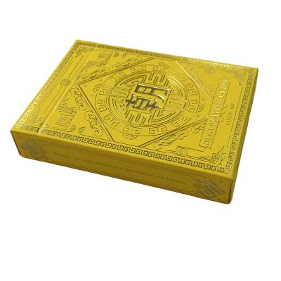 China 2021 Customized Playing Cards Paper Chao New Special Gold Stamping Luxury Plastic Paper Poker Cards for sale