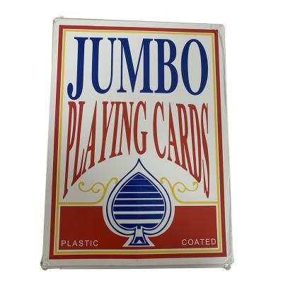 China Jumbo Playing Cards Elephant Playing Cards Giant High Quality Paper Custom Printing Plastic Coated for sale