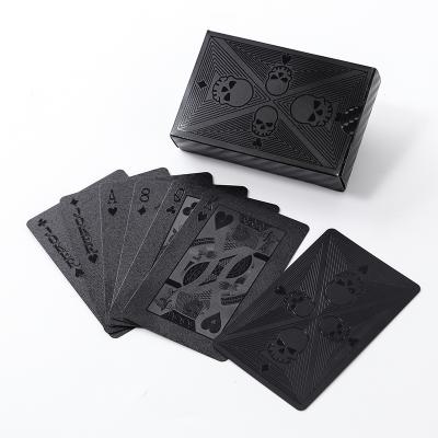 China GIFT Black Foil Custom Printing Plastic Waterproof Playing Cards for sale