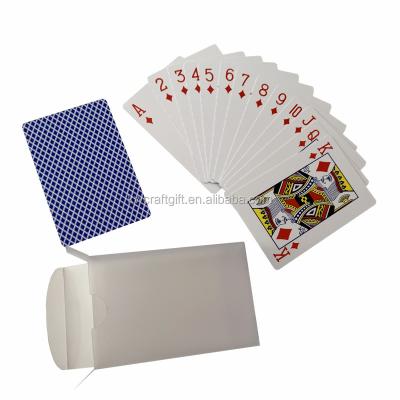 China Standard 52 Cards Deck Durable Cards Plastic Playing Cards Poker With Waterproof Clear PVC Packing Box for sale