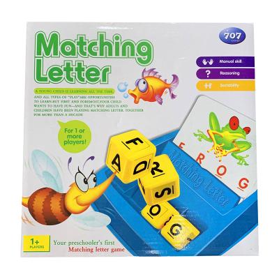 China Intelligence Letter Cardboard Developing Assorted Design for Family Fun Board Game Developing Intelligence for Ages 3+ School Time Puzzle Game for sale