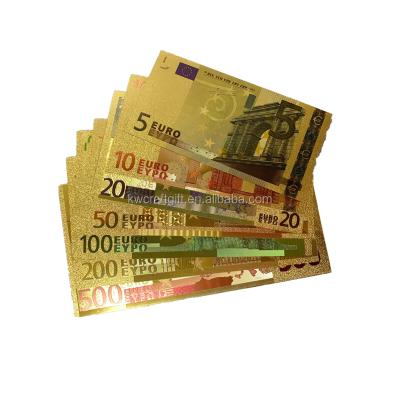 China China Euro 100 Banknote Euro 500 Currency Plastic Gold Foil Banknote for sale