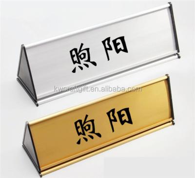 China Free Name Plate Sign USA Office Boss Sign Desk Table Display Stand for sale