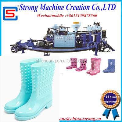 China High quality rain boots shoe machine rubber boots making machine PVC rain boot price two colors with two injecdtors for sale