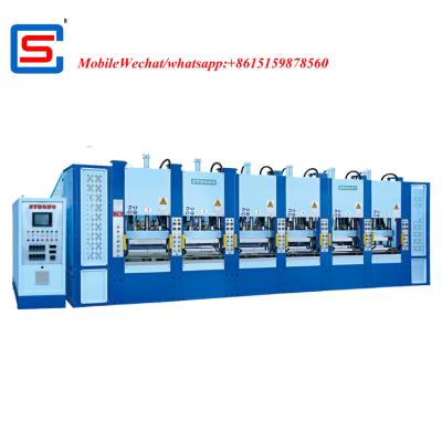 China AUTOMATIC EVA FOAM ONE TWO COLOR INJECTION MOLDING MACHINE WITH TWO MOLDS SC-906S2L for sale