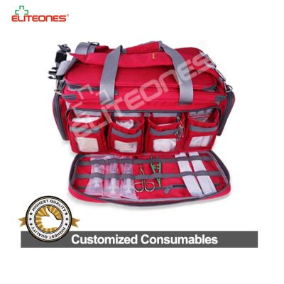 China Works RoHS 900D Water Repellent Proud Anti Stain Hard Case Emergency Fire Retardant Bag For Ambulance Emergency Center Rescue Support Oxygen Cylinder Advanced Connection Hole for sale