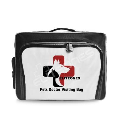 China doctor & Nurse Home Care Visiting Customized Bag DIY Front Picture Hard Case Medical Pet Care Pet Emergency Bag Towel Sling Division Pet Emergency Bag for sale